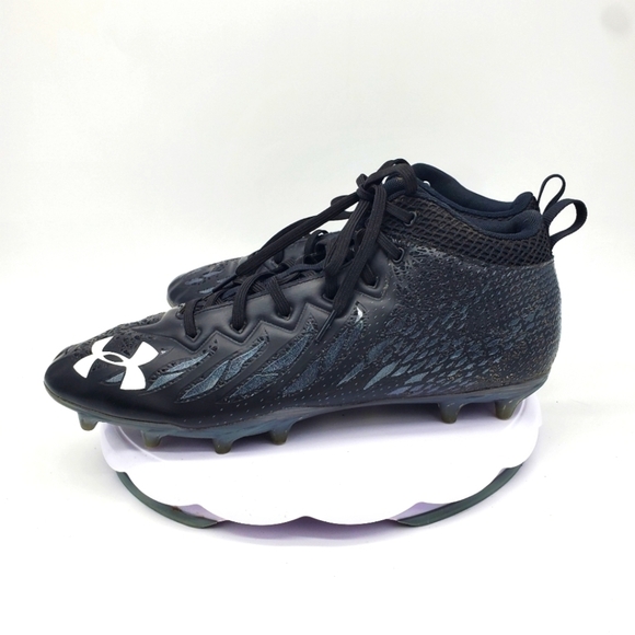 Under Armour Shoe Men\'s 12 Spotlight MC Football Cleats 3023959-001 Black main image 7